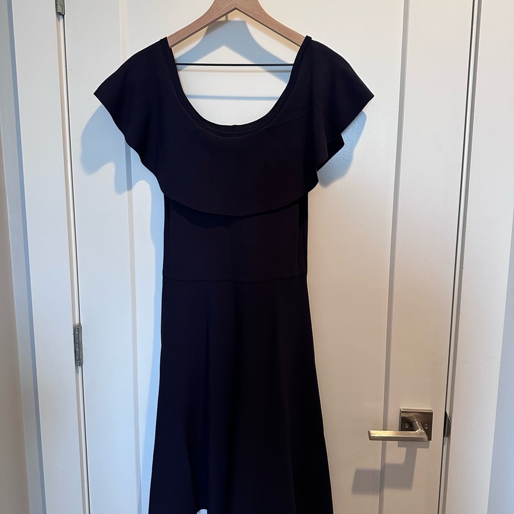 Eliza J Navy Midi Dress